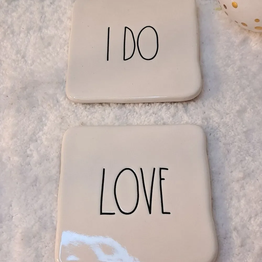 Rae Dunn Set of Two Coasters, 